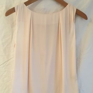 Alice + Olivia Gathered Silk Tank Top Pink Size S